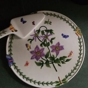 Flower cake plate
